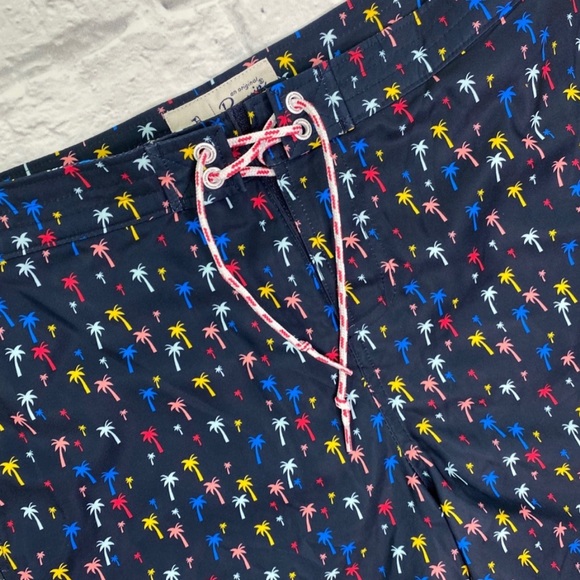 NWOT {Original Penguin} Palm Tree Swim Trunks - Picture 3 of 8